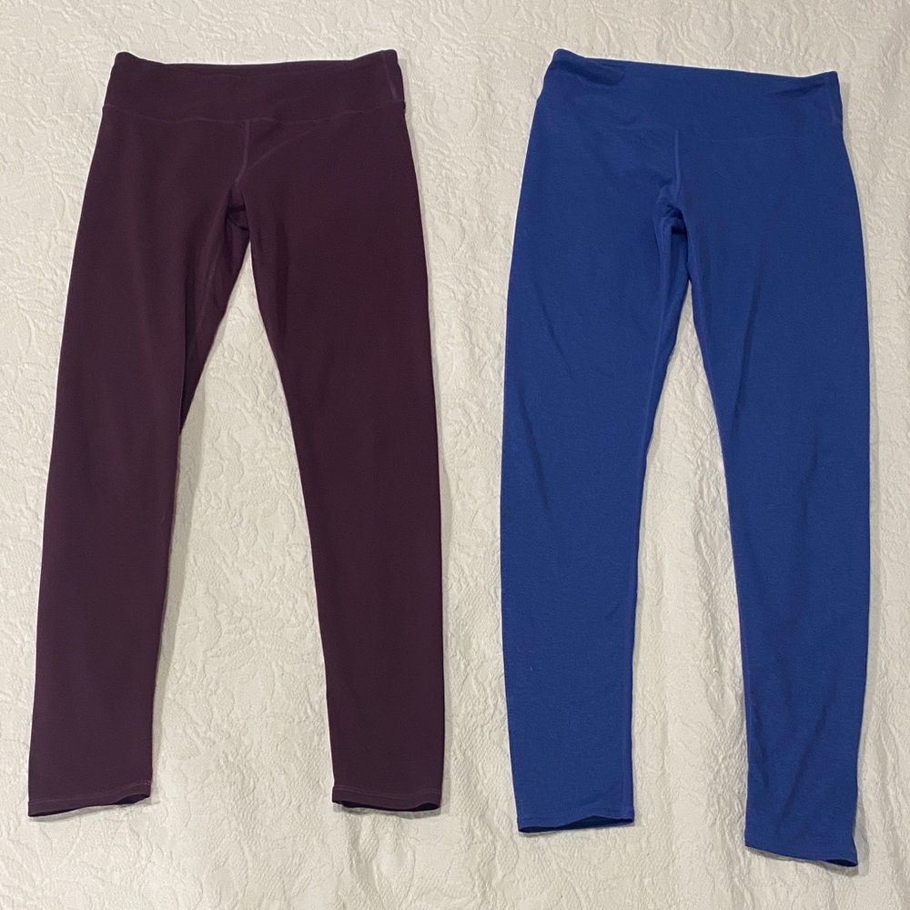 Fabletics Purple and Blue Leggings